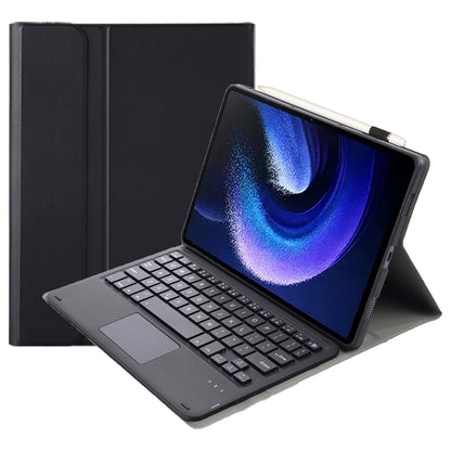 A0N7-A For Xiaomi Pad 6 / Pad 6 Pro PU Leather Tablet Case Slim Folio Stand Cover with Touchpad Detachable Keyboard