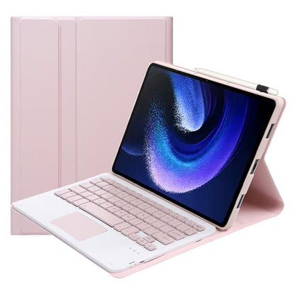 A0N7-A For Xiaomi Pad 6 / Pad 6 Pro PU Leather Tablet Case Slim Folio Stand Cover with Touchpad Detachable Keyboard