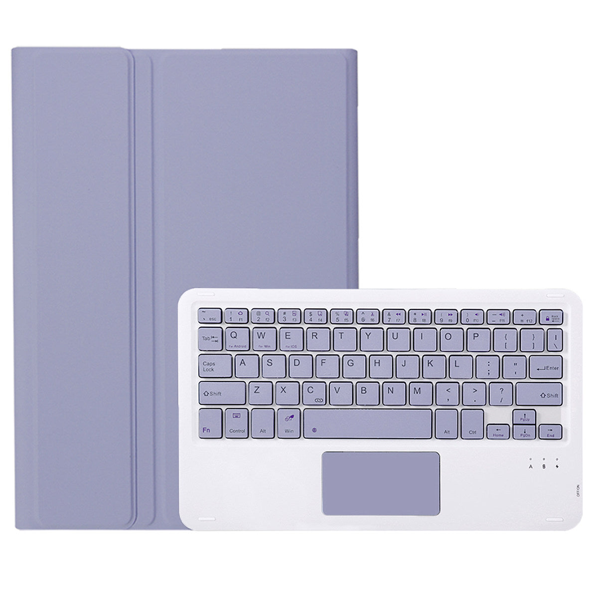 A0N7-A For Xiaomi Pad 6 / Pad 6 Pro PU Leather Tablet Case Slim Folio Stand Cover with Touchpad Detachable Keyboard