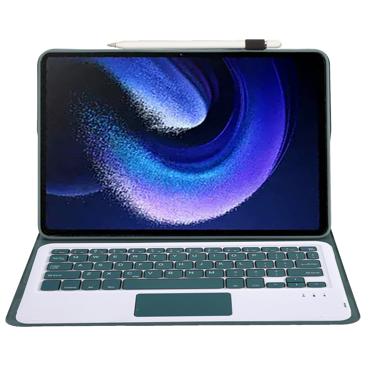 A0N7-A For Xiaomi Pad 6 / Pad 6 Pro PU Leather Tablet Case Slim Folio Stand Cover with Touchpad Detachable Keyboard