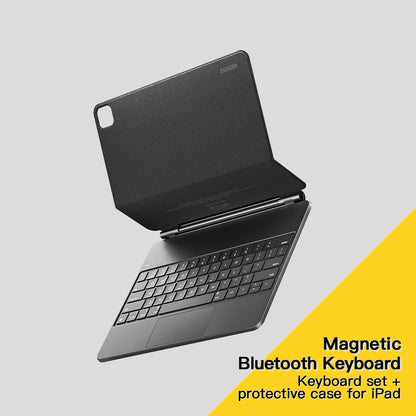 ESSAGER For iPad Pro 12.9-inch Magic Touchpad Bluetooth Keyboard Magnetic Tablet Stand Protective Case