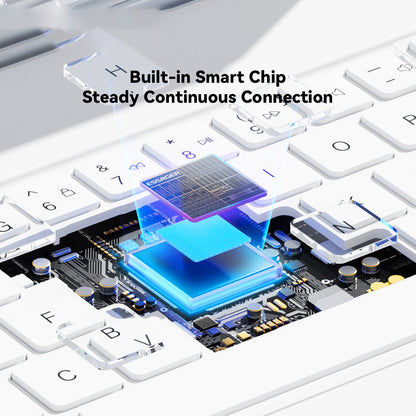 ESSAGER For iPad Pro 12.9-inch Magic Touchpad Bluetooth Keyboard Magnetic Tablet Stand Protective Case