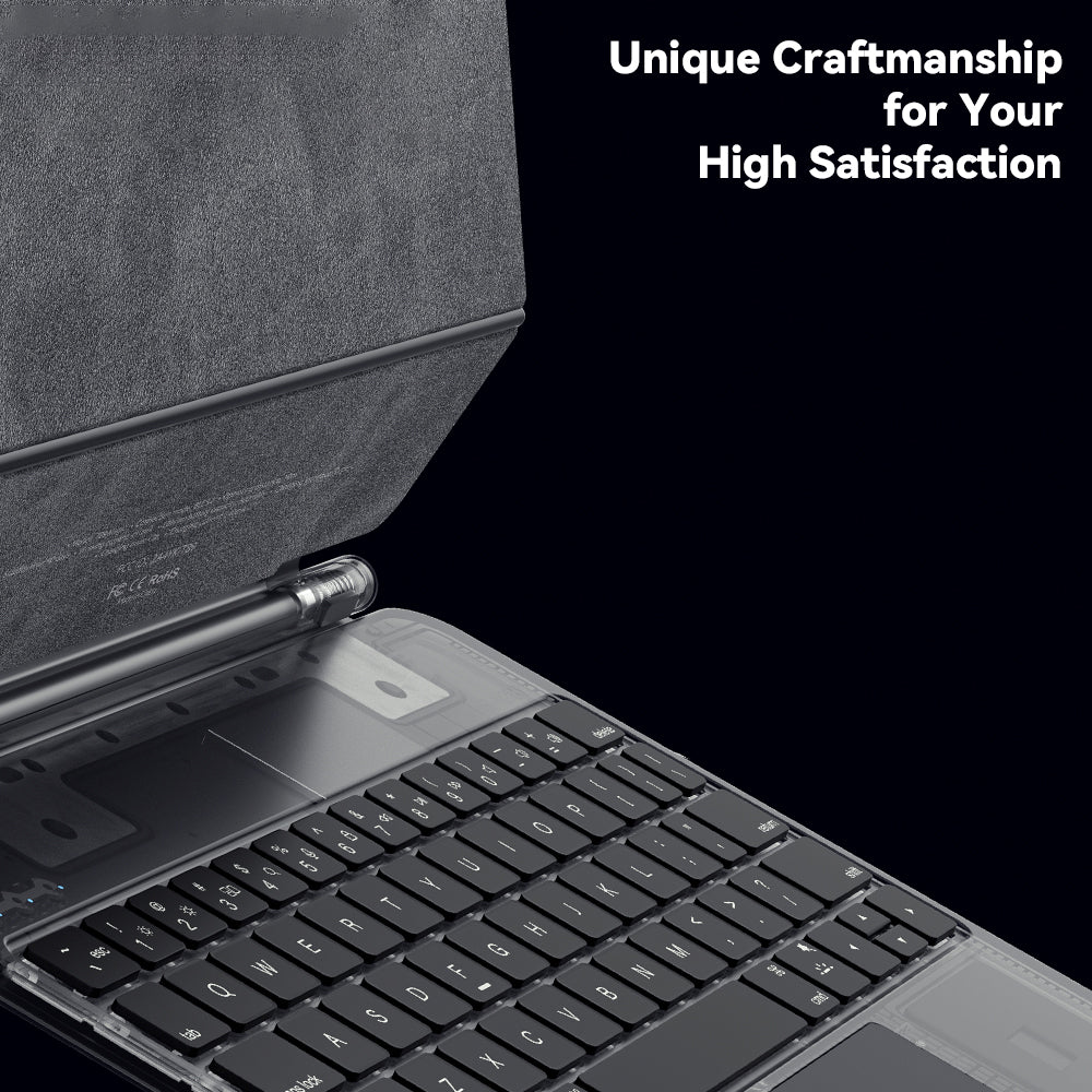 ESSAGER For iPad Pro 12.9-inch Magic Touchpad Bluetooth Keyboard Magnetic Tablet Stand Protective Case