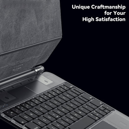 ESSAGER For iPad Pro 12.9-inch Magic Touchpad Bluetooth Keyboard Magnetic Tablet Stand Protective Case