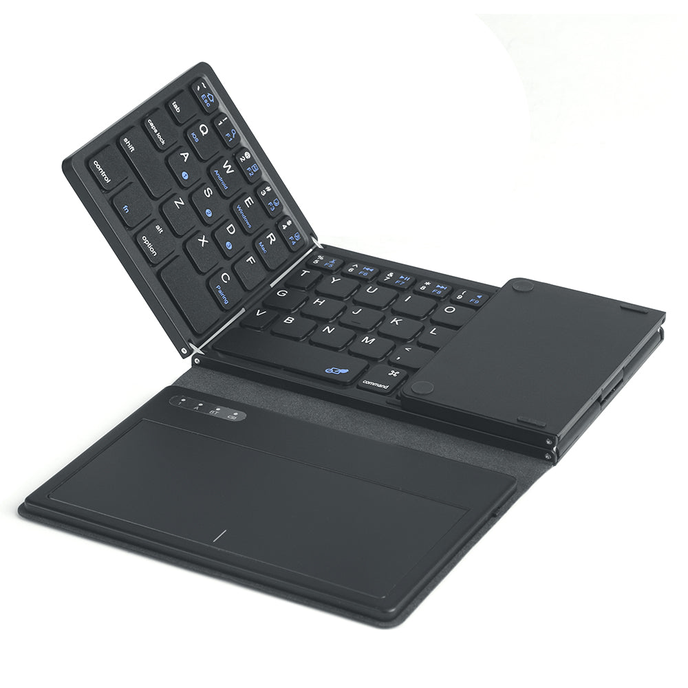 B055 Portable Folding Bluetooth Keyboard Universal Laptop Tablet Wireless Keyboard with Touchpad