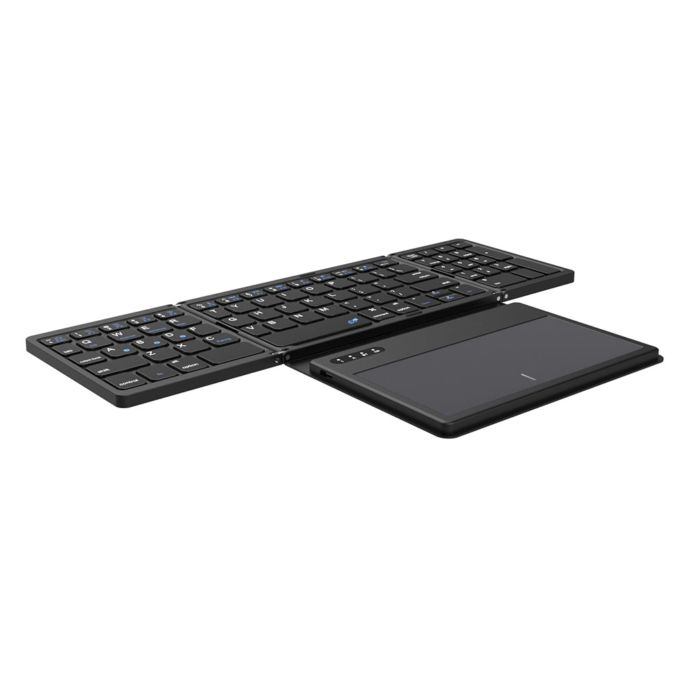 B055 Portable Folding Bluetooth Keyboard Universal Laptop Tablet Wireless Keyboard with Touchpad