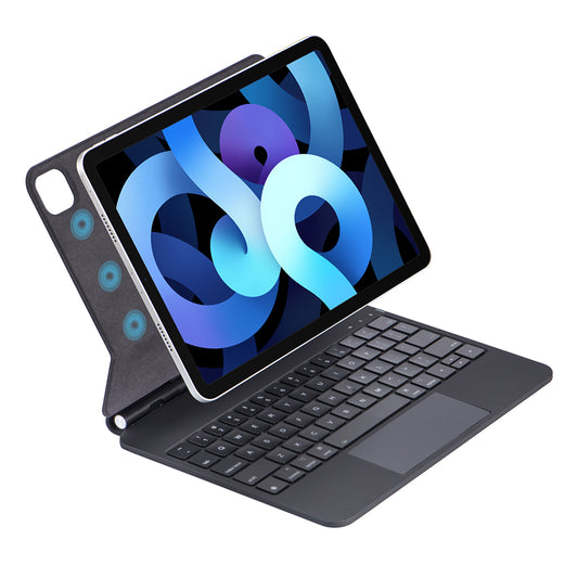 X7 For iPad Pro 11-inch (2018) / (2020) / (2021) / (2022) / iPad Air (2020) / (2022) Touchpad Bluetooth Keyboard Magnetic Tablet Stand Leather Case