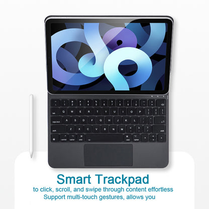 X7 For iPad Pro 11-inch (2018) / (2020) / (2021) / (2022) / iPad Air (2020) / (2022) Touchpad Bluetooth Keyboard Magnetic Tablet Stand Leather Case