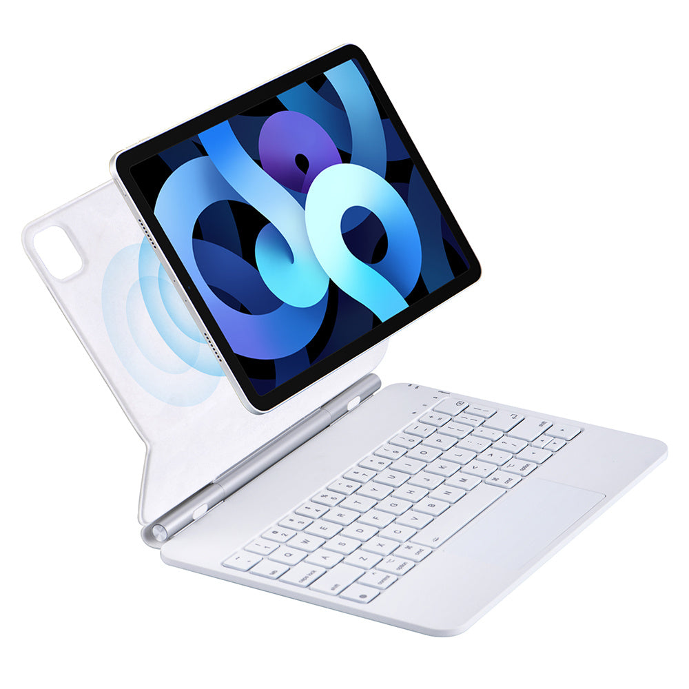 X7 For iPad Pro 11-inch (2018) / (2020) / (2021) / (2022) / iPad Air (2020) / (2022) Touchpad Bluetooth Keyboard Magnetic Tablet Stand Leather Case