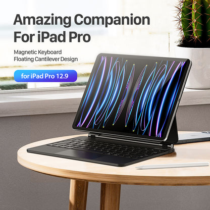 DUX DUCIS For iPad Pro 12.9 (2020) / (2021) / (2022) Magnetic Floating Tablet Case Stand Wireless Backlit Cover with Keyboard