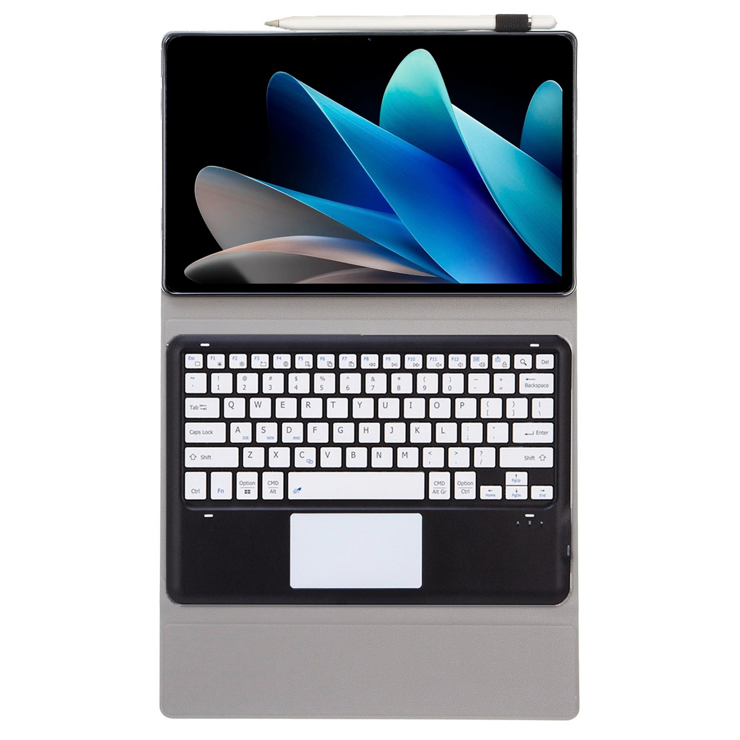AV12-A For vivo Pad2 PU Leather Slim Tablet Case + Removable Bluetooth Wireless Keyboard with TouchPad