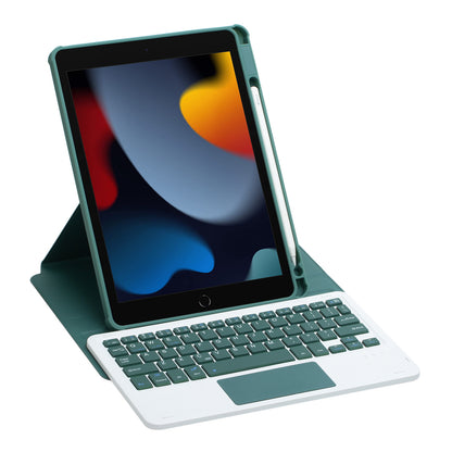 F102B-A Tablet Case for iPad 10.2 (2019) / (2020) / (2021) / iPad Air 10.5 inch (2019) / iPad Pro 10.5-inch (2017) Leather Stand Cover with Touchpad Keyboard