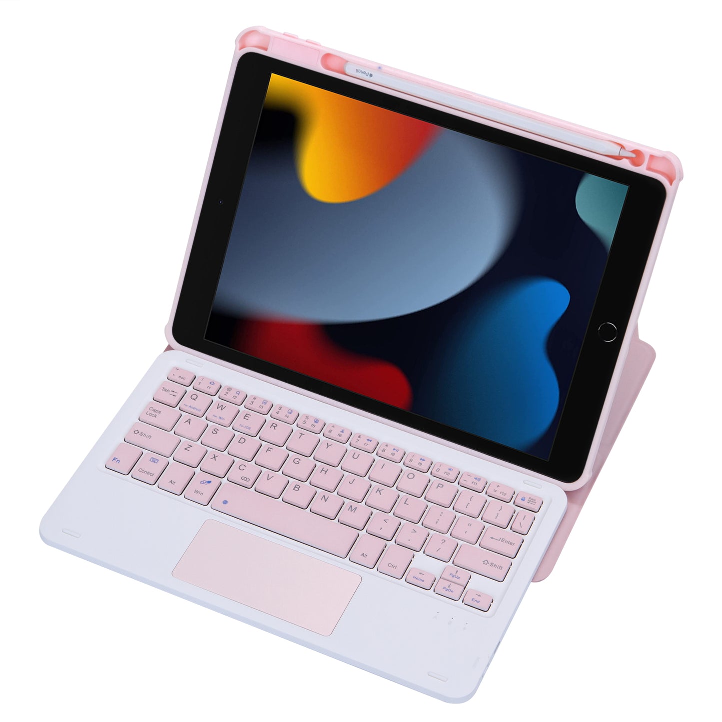 F102B-A Tablet Case for iPad 10.2 (2019) / (2020) / (2021) / iPad Air 10.5 inch (2019) / iPad Pro 10.5-inch (2017) Leather Stand Cover with Touchpad Keyboard