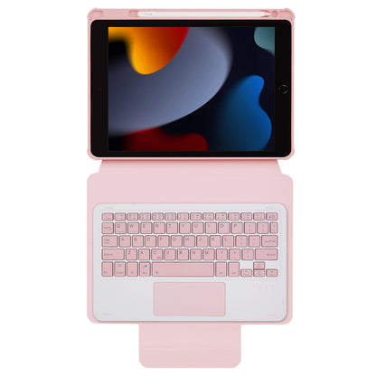 F102B-A Tablet Case for iPad 10.2 (2019) / (2020) / (2021) / iPad Air 10.5 inch (2019) / iPad Pro 10.5-inch (2017) Leather Stand Cover with Touchpad Keyboard