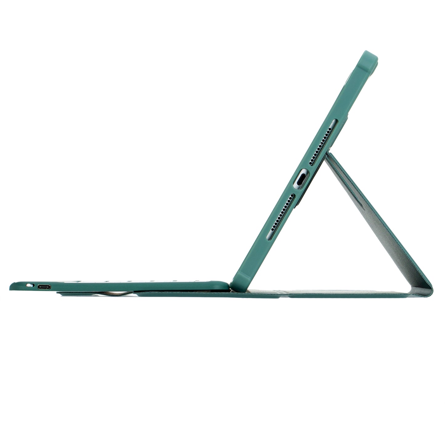 F102BS For iPad 10.2 (2019) / (2020) / (2021) / iPad Air 10.5 inch (2019) / iPad Pro 10.5-inch (2017) Triangle Stand Tablet Case with Backlight Detachable Keyboard
