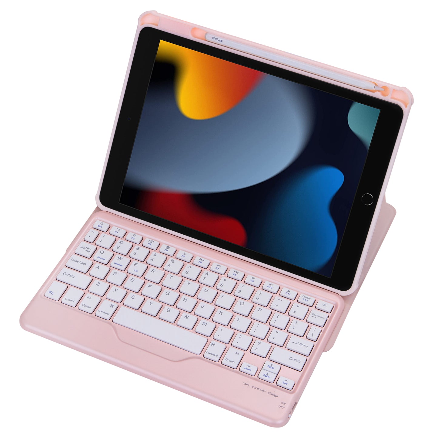 F102B  Tablet Case for iPad 10.2 (2019) / (2020) / (2021) / iPad Air 10.5 inch (2019) / iPad Pro 10.5-inch (2017) Rotatable Stand Cover with Bluetooth Keyboard