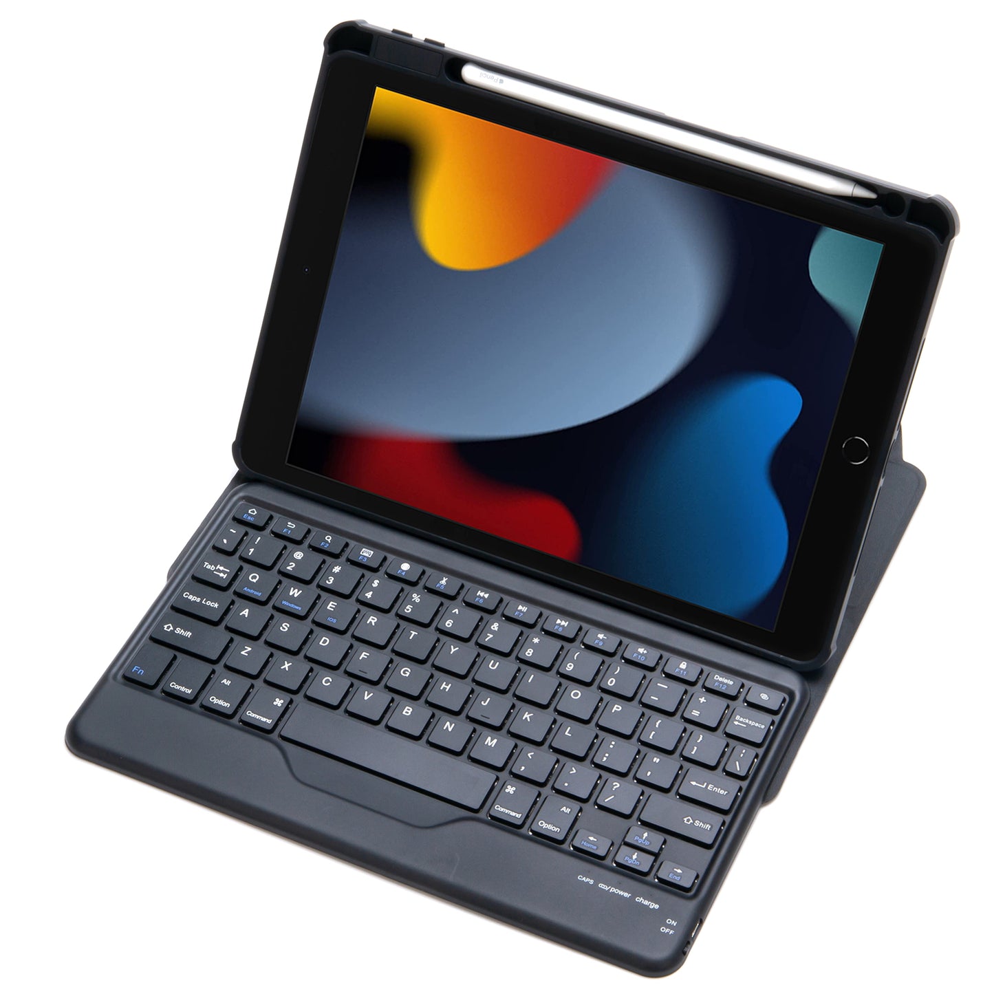 F102B  Tablet Case for iPad 10.2 (2019) / (2020) / (2021) / iPad Air 10.5 inch (2019) / iPad Pro 10.5-inch (2017) Rotatable Stand Cover with Bluetooth Keyboard