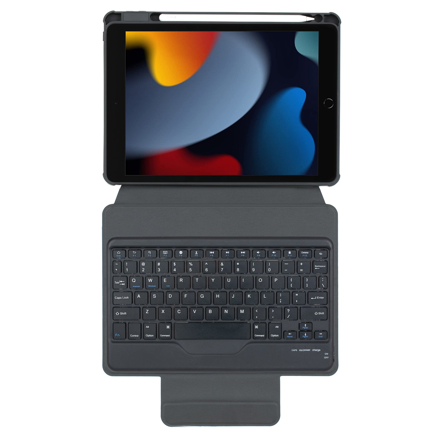 F102B  Tablet Case for iPad 10.2 (2019) / (2020) / (2021) / iPad Air 10.5 inch (2019) / iPad Pro 10.5-inch (2017) Rotatable Stand Cover with Bluetooth Keyboard