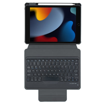 F102B  Tablet Case for iPad 10.2 (2019) / (2020) / (2021) / iPad Air 10.5 inch (2019) / iPad Pro 10.5-inch (2017) Rotatable Stand Cover with Bluetooth Keyboard