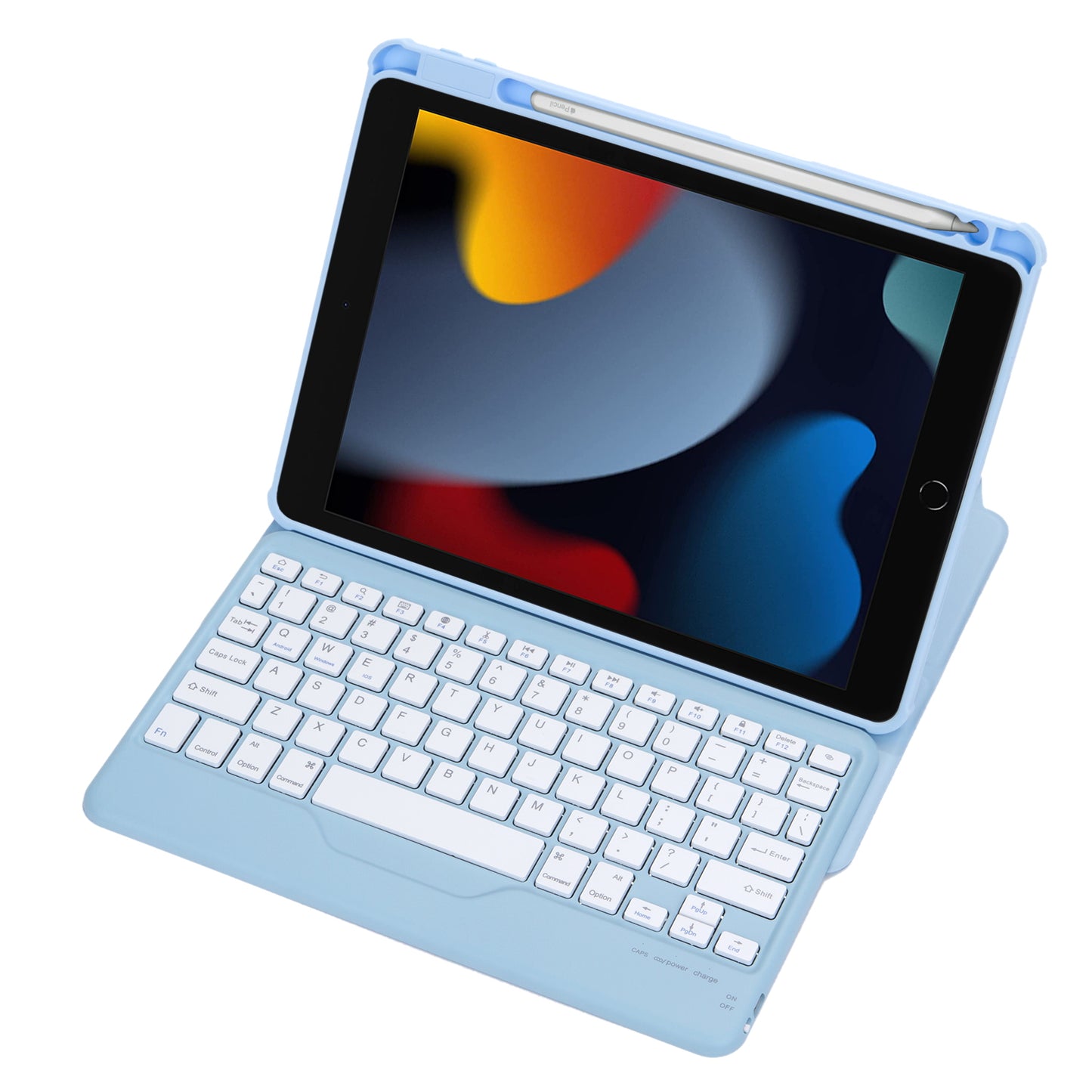 F102B  Tablet Case for iPad 10.2 (2019) / (2020) / (2021) / iPad Air 10.5 inch (2019) / iPad Pro 10.5-inch (2017) Rotatable Stand Cover with Bluetooth Keyboard