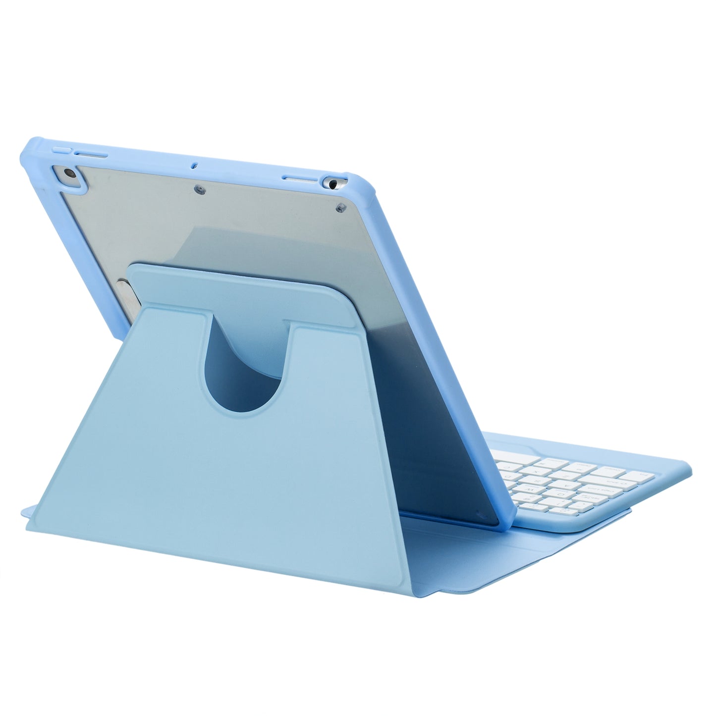 F102B  Tablet Case for iPad 10.2 (2019) / (2020) / (2021) / iPad Air 10.5 inch (2019) / iPad Pro 10.5-inch (2017) Rotatable Stand Cover with Bluetooth Keyboard
