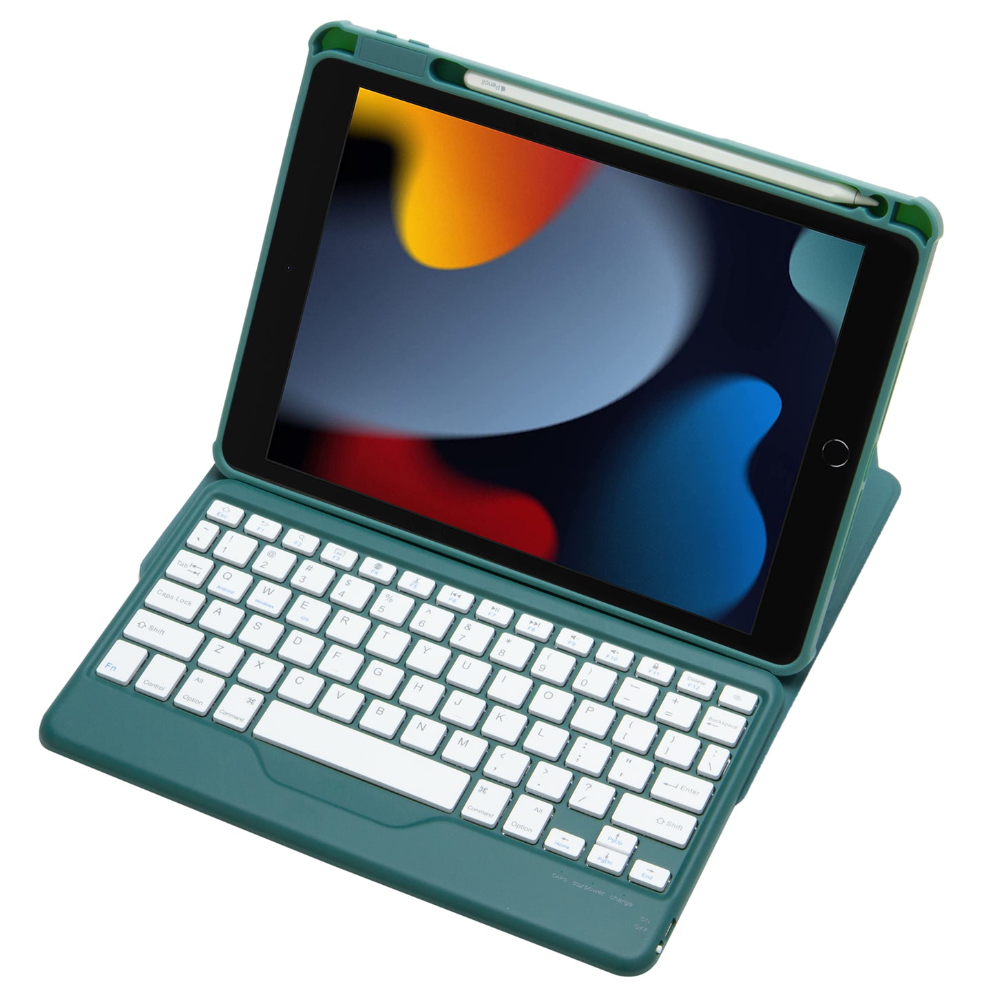 F102B  Tablet Case for iPad 10.2 (2019) / (2020) / (2021) / iPad Air 10.5 inch (2019) / iPad Pro 10.5-inch (2017) Rotatable Stand Cover with Bluetooth Keyboard