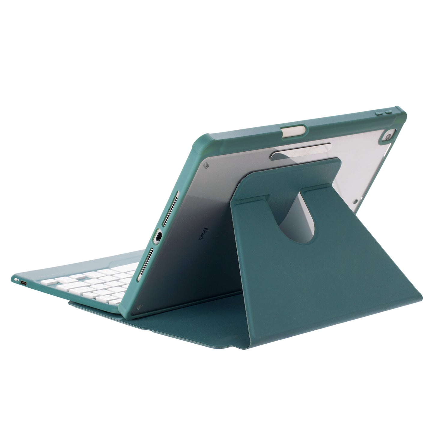 F102B  Tablet Case for iPad 10.2 (2019) / (2020) / (2021) / iPad Air 10.5 inch (2019) / iPad Pro 10.5-inch (2017) Rotatable Stand Cover with Bluetooth Keyboard