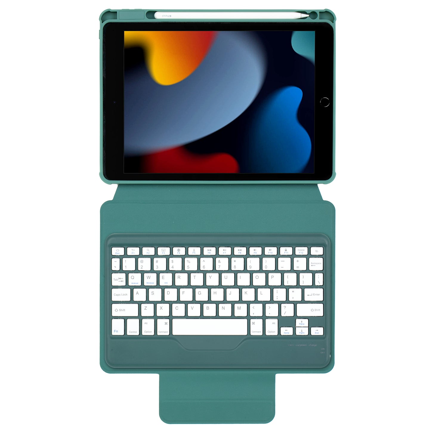 F102B  Tablet Case for iPad 10.2 (2019) / (2020) / (2021) / iPad Air 10.5 inch (2019) / iPad Pro 10.5-inch (2017) Rotatable Stand Cover with Bluetooth Keyboard