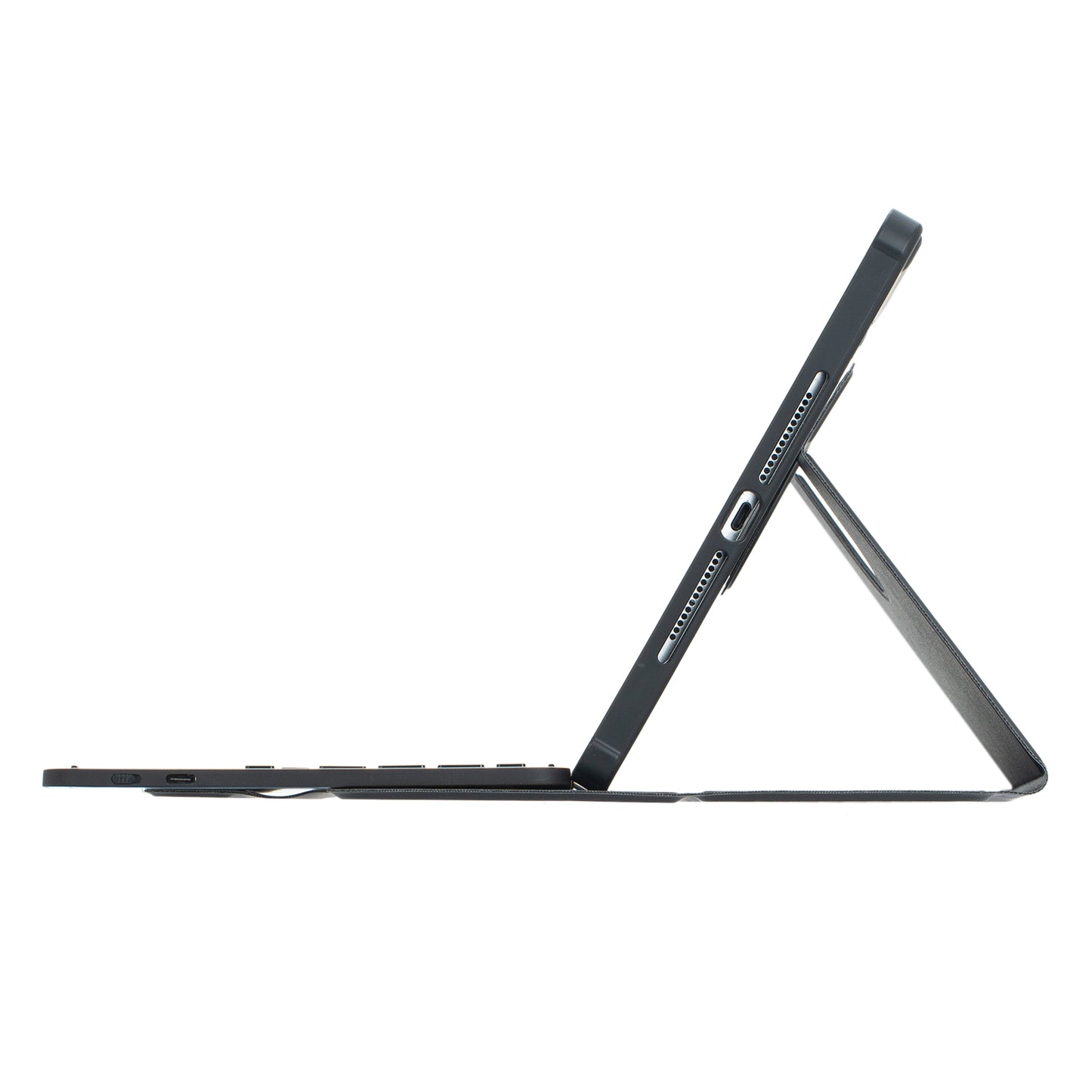 F10B-A Tablet Case for iPad 10.9 (2022) PU Leather Transparent Acrylic Stand Cover with Bluetooth Touchpad Keyboard