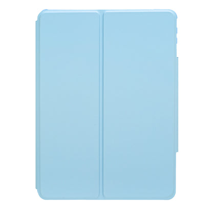 F10B-A Tablet Case for iPad 10.9 (2022) PU Leather Transparent Acrylic Stand Cover with Bluetooth Touchpad Keyboard