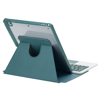 F10B-A Tablet Case for iPad 10.9 (2022) PU Leather Transparent Acrylic Stand Cover with Bluetooth Touchpad Keyboard