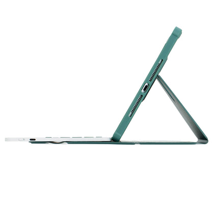 F10B-A Tablet Case for iPad 10.9 (2022) PU Leather Transparent Acrylic Stand Cover with Bluetooth Touchpad Keyboard