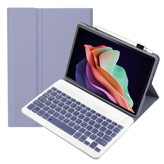 AM22 For Lenovo Pad Plus / Tab P11 Gen 2 Tablet Case PU Leather Stand Cover with Bluetooth Keyboard