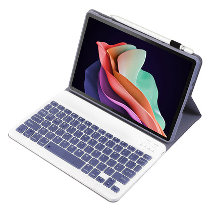 AM22 For Lenovo Pad Plus / Tab P11 Gen 2 Tablet Case PU Leather Stand Cover with Bluetooth Keyboard