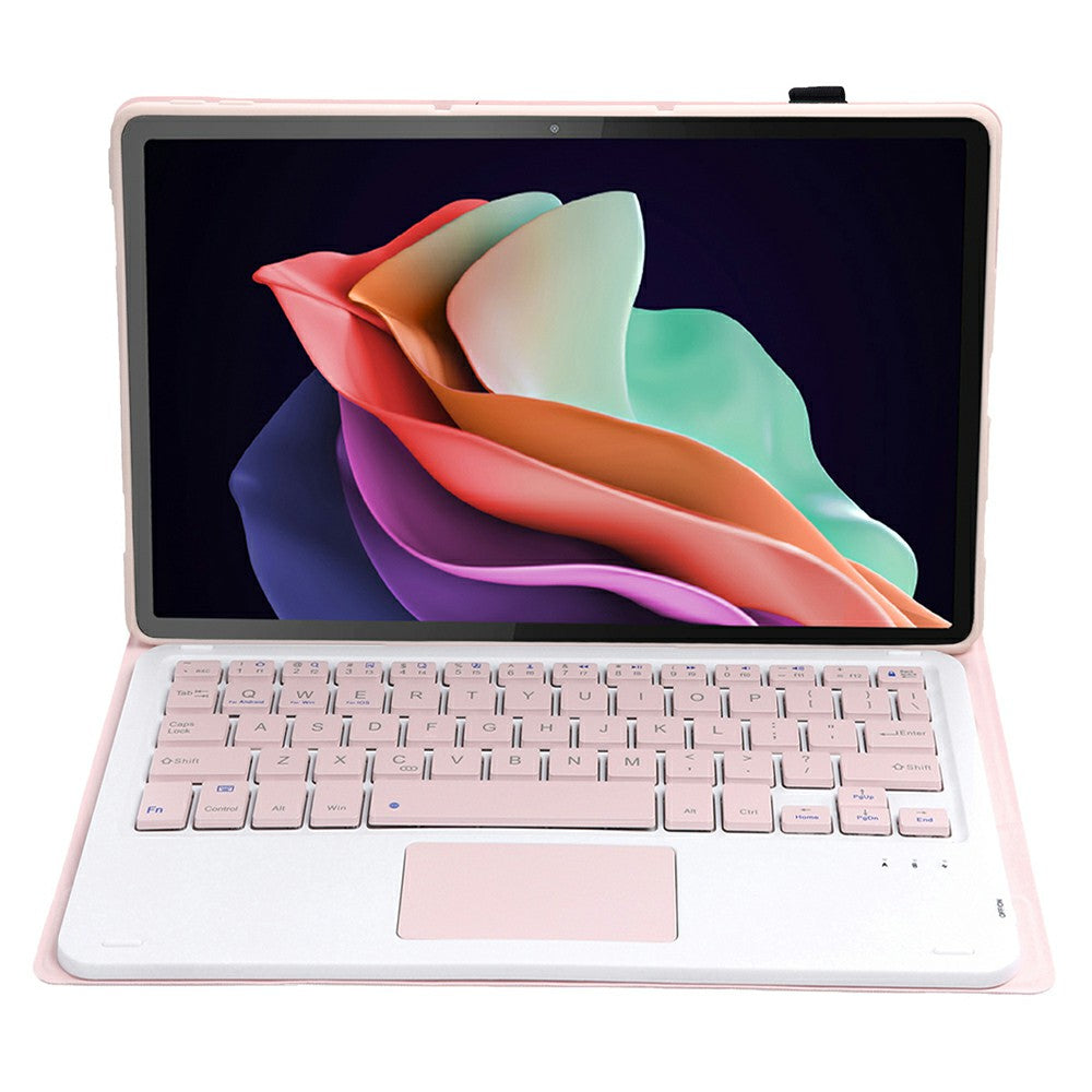 AM22-A For Lenovo Pad Plus / Tab P11 Gen 2 Leather Tablet Case Stand Cover with Touchpad Detachable Keyboard
