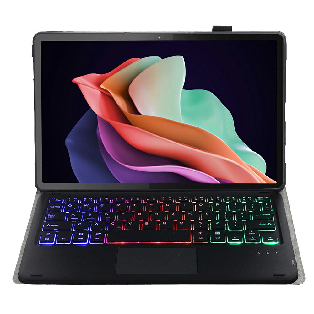 AM22-AS For Lenovo Pad Plus / Tab P11 Gen 2 Tablet Case Leather Stand Cover with Detachable Touchpad Keyboard, 3 Colors Backlight