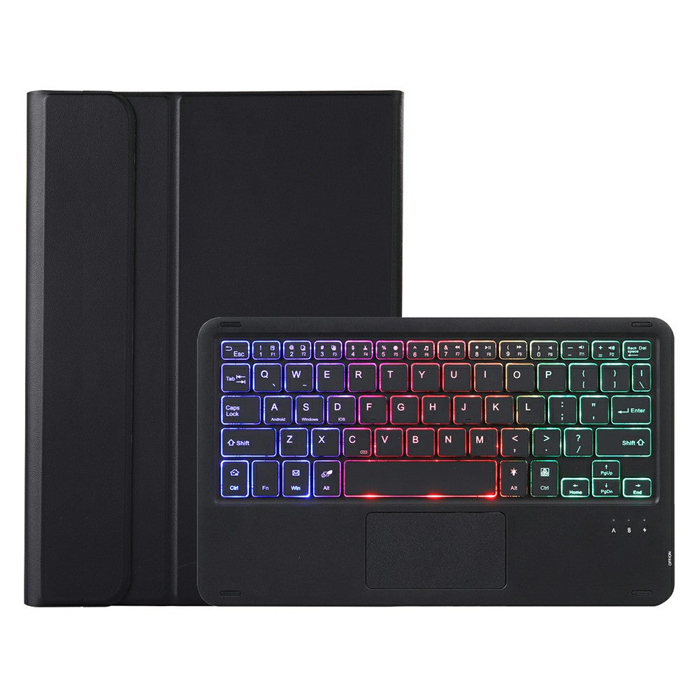 AM22-AS For Lenovo Pad Plus / Tab P11 Gen 2 Tablet Case Leather Stand Cover with Detachable Touchpad Keyboard, 3 Colors Backlight