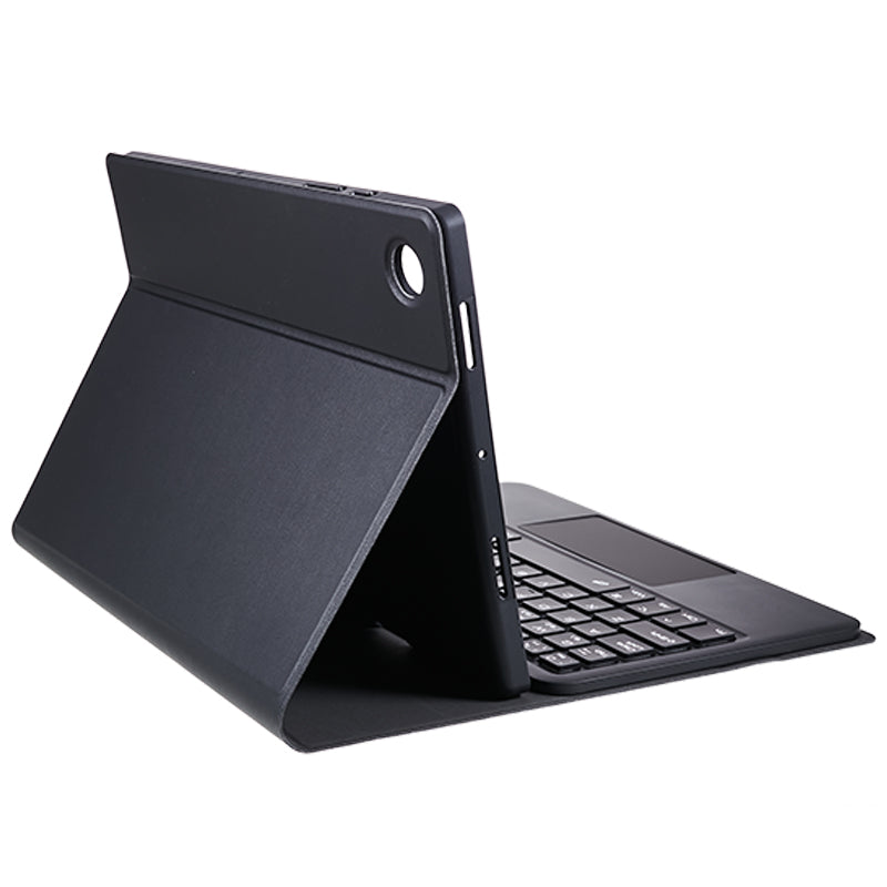 SK-X205D PU Leather Tablet Case for Samsung Galaxy Tab A8 10.5 (2022) (SM-X200 / X205 / X207) Stand Flip Cover with Backlit Touchpad Keyboard