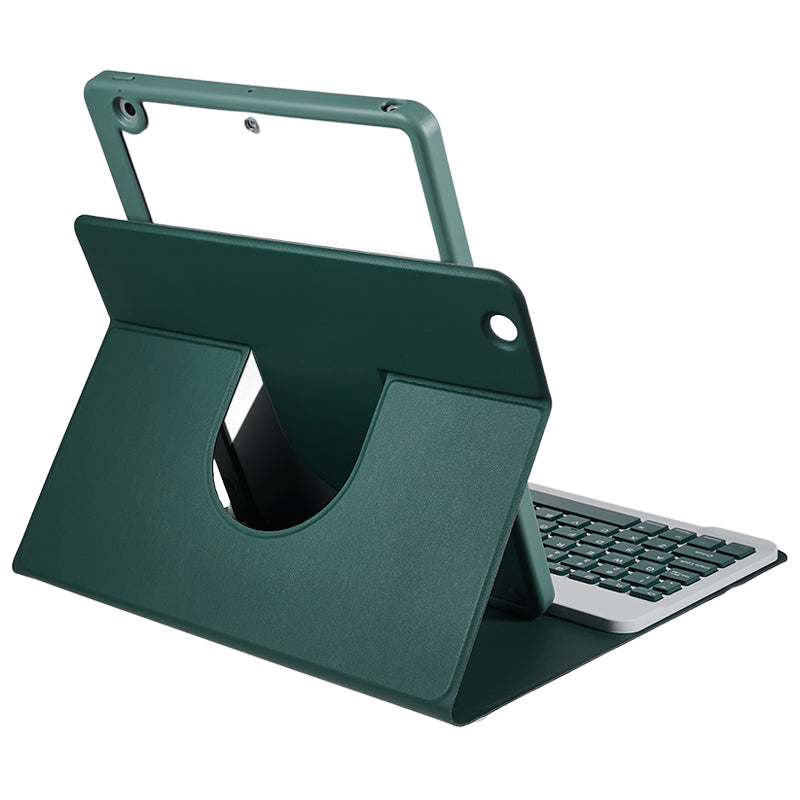 SK-2102 Tablet Case for iPad 10.2 (2019) / (2020) / (2021) PU Leather Stand Cover with Wireless Detachable Keyboard