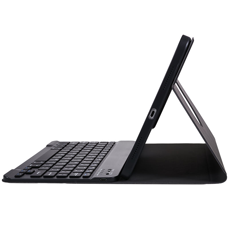 SK-2010 For iPad 10.9 (2022) Tablet Case PU Leather Stand Folio Cover with Wireless Detachable Keyboard
