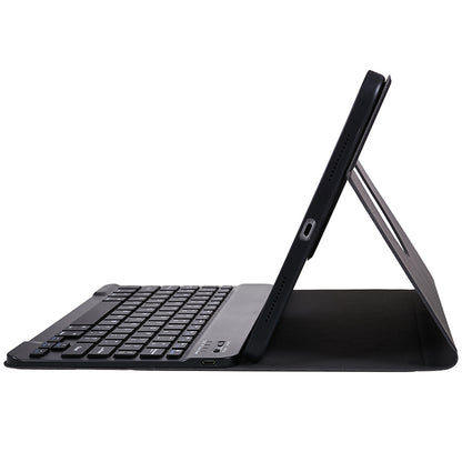 SK-2010 For iPad 10.9 (2022) Tablet Case PU Leather Stand Folio Cover with Wireless Detachable Keyboard