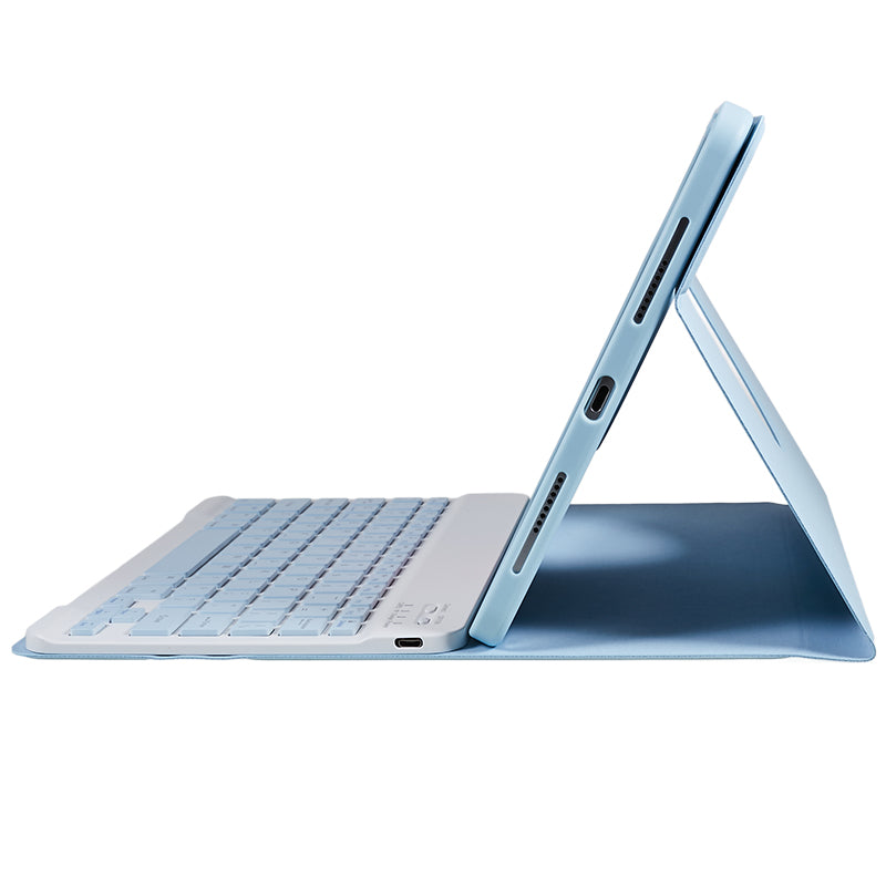 SK-2011 Stand Tablet Case For iPad Pro 11 (2018) / (2020) / (2021) / (2022) PU Leather Cover with Detachable Wireless Bluetooth Keyboard