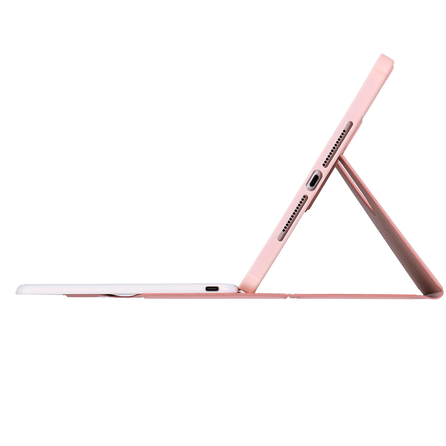 YL10 Round Cap Bluetooth Keyboard Case for iPad 10.9 (2022) Leather Tablet Cover with Rotating Stand, Pen Slot