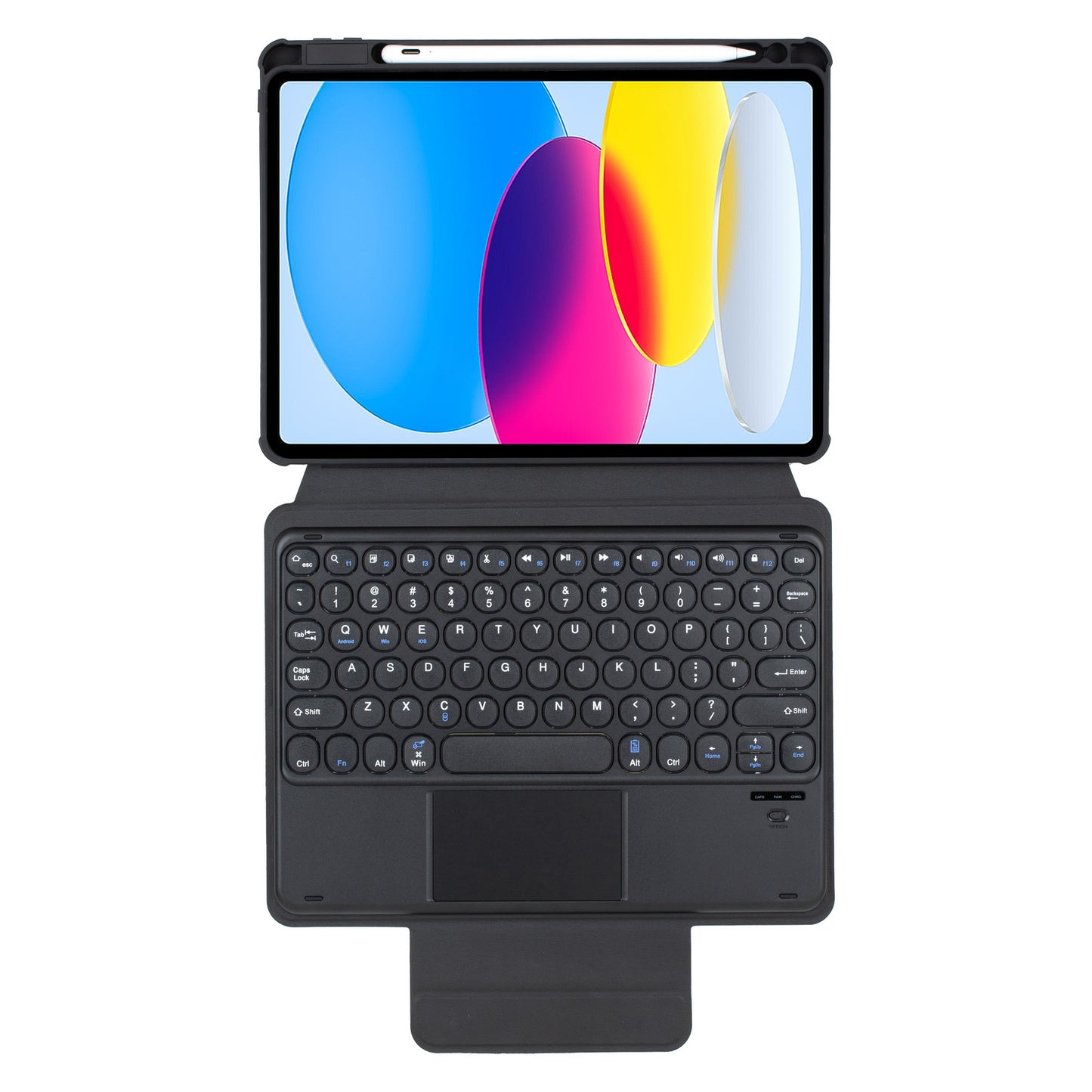 YL10-A For iPad 10.9 (2022) Shockproof Stand Cover Tablet Leather Case + Bluetooth Keyboard with Touchpad