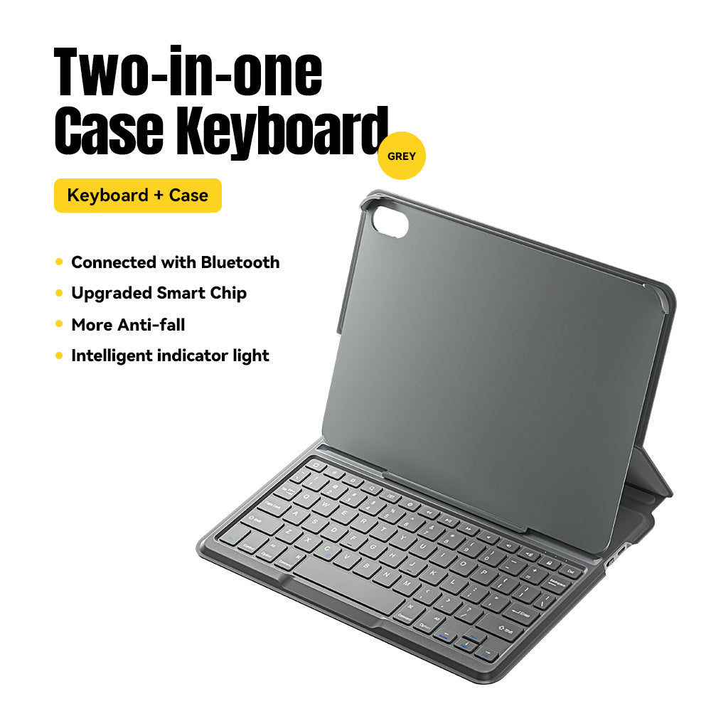 ESSAGER Bluetooth Keyboard Case for iPad 10.9 (2022) Wireless Keyboard Shockproof PU Tablet Cover