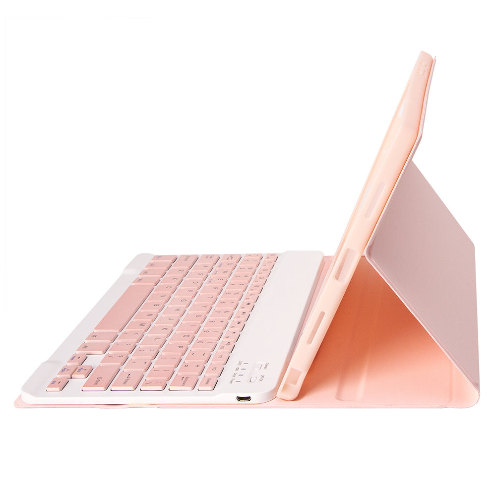 A710B For Samsung Galaxy Tab S9 X710 / X716B / X718U Bluetooth Keyboard Protective Case PU+TPU Flip Tablet Cover with Pen Slot