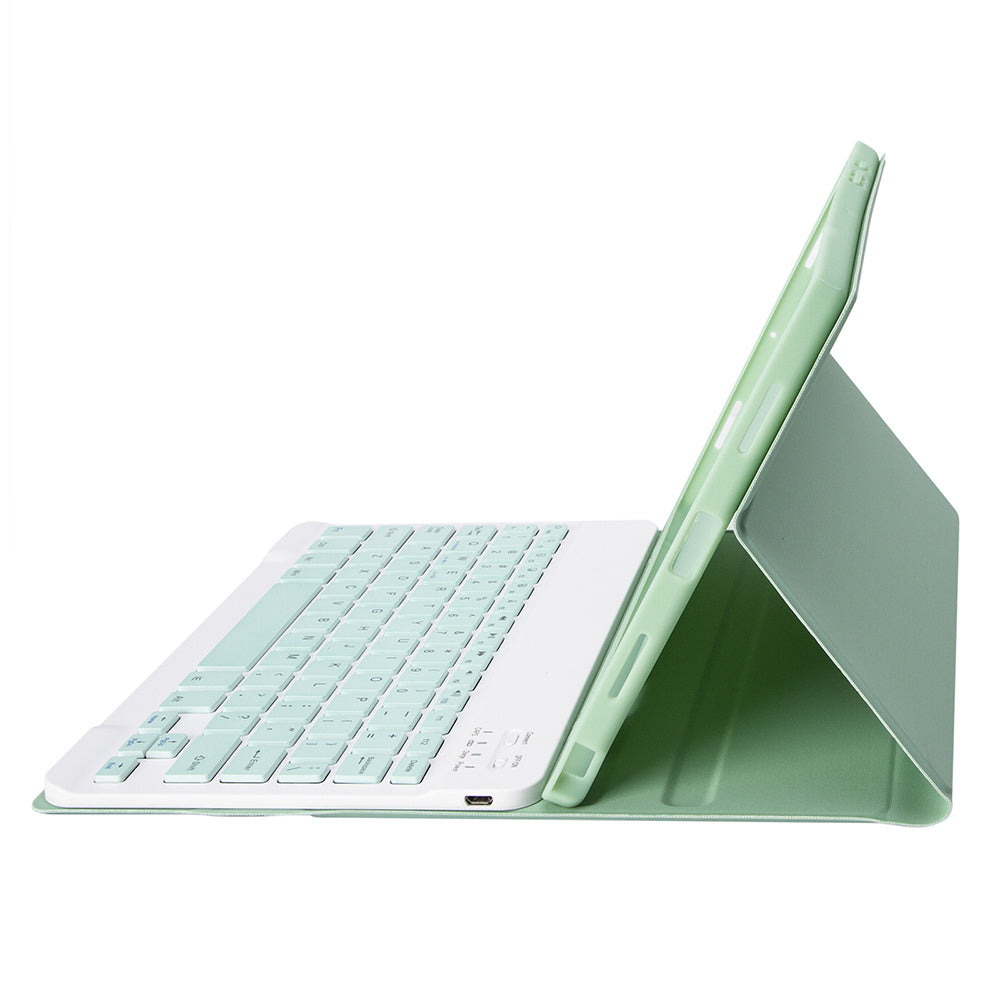 A710B For Samsung Galaxy Tab S9 X710 / X716B / X718U Bluetooth Keyboard Protective Case PU+TPU Flip Tablet Cover with Pen Slot