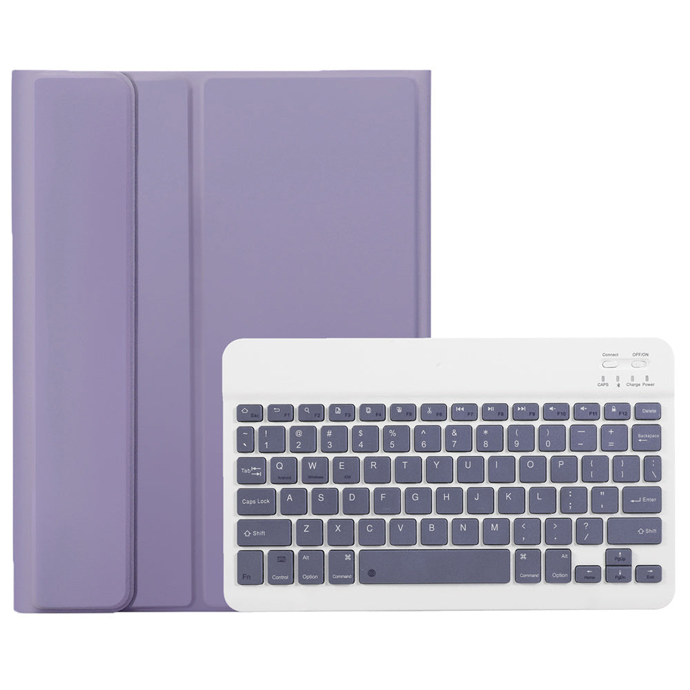 A710B For Samsung Galaxy Tab S9 X710 / X716B / X718U Bluetooth Keyboard Protective Case PU+TPU Flip Tablet Cover with Pen Slot