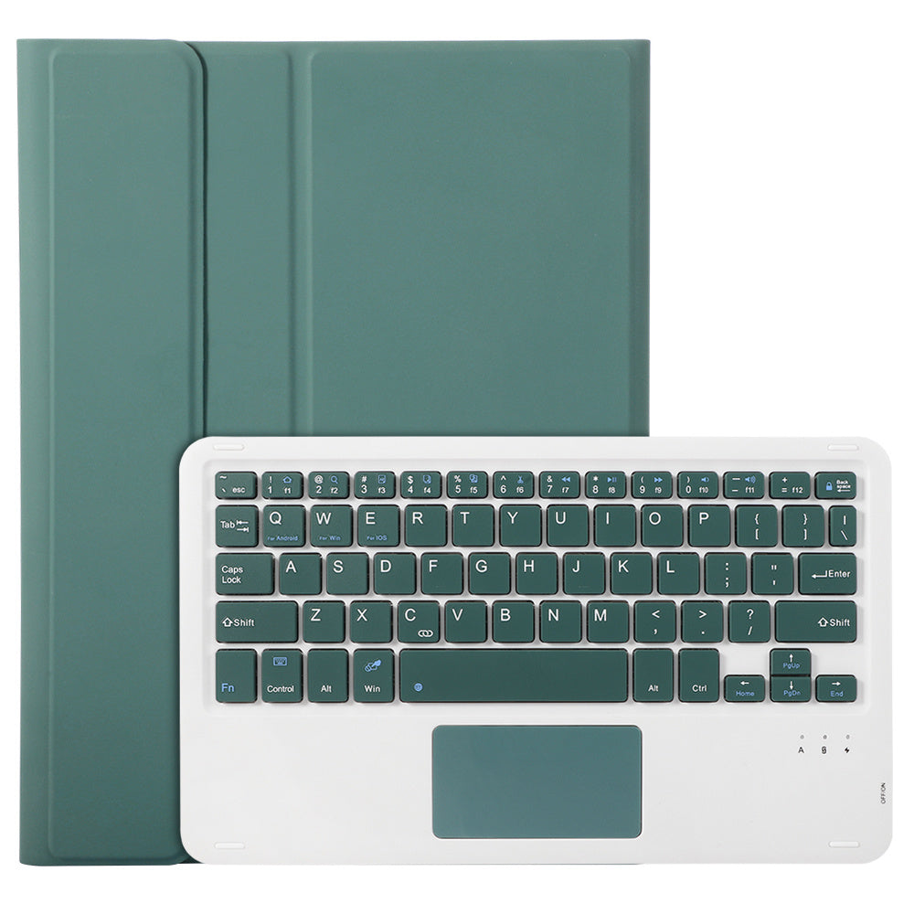 A710B-A For Samsung Galaxy Tab S9 X710 / X716B / X718U TPU+PU Leather Flip Cover with Touchpad Bluetooth Keyboard, Pen Slot Tablet Case