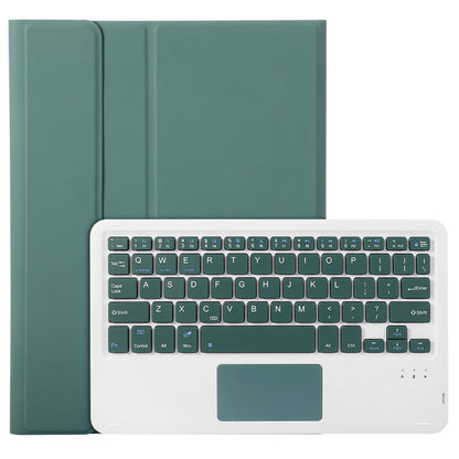 A710B-A For Samsung Galaxy Tab S9 X710 / X716B / X718U TPU+PU Leather Flip Cover with Touchpad Bluetooth Keyboard, Pen Slot Tablet Case